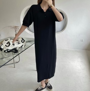 ポロシャツ風ワンピース　AJ1050-6616