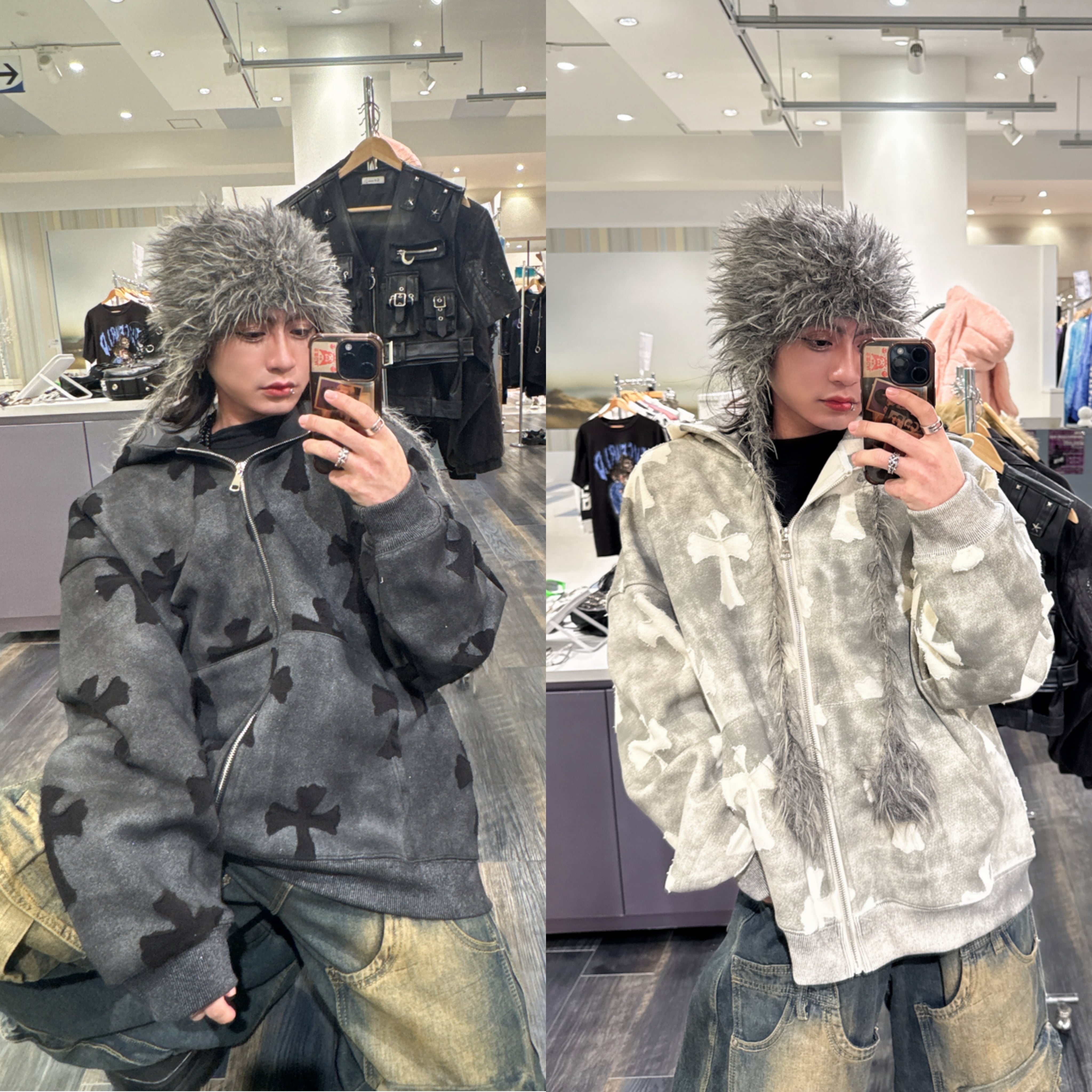 アウター | 韓国系ユニセックスTHICC サブカル系PSYNYXX アウター | 韓国系ユニセックスTHICC サブカル系PSYNYXX