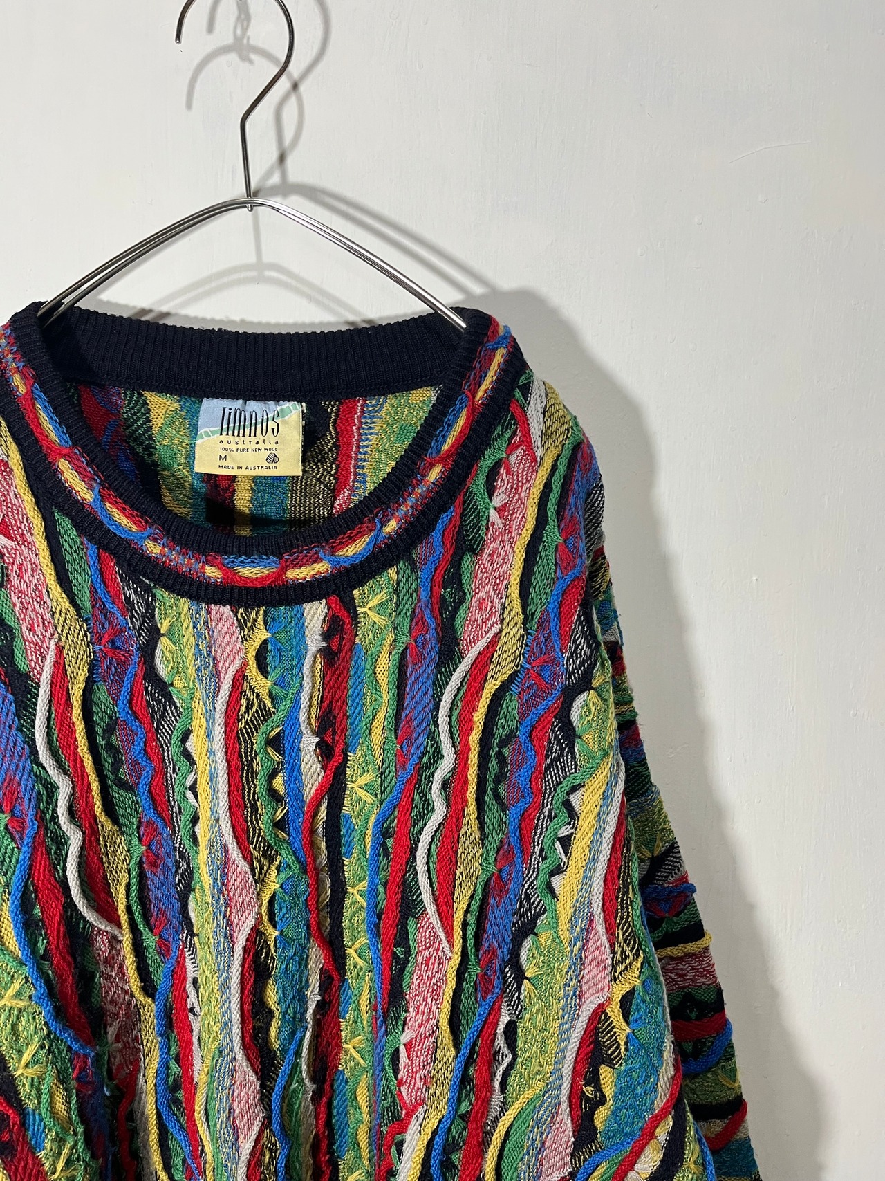 90's Limnos Multicollar Sweater Made in Australia【M】