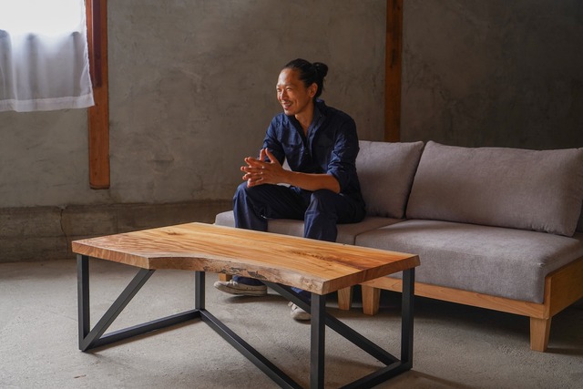 欅の良材 一枚板 ローテーブル リビングテーブル ＜送料無料＞