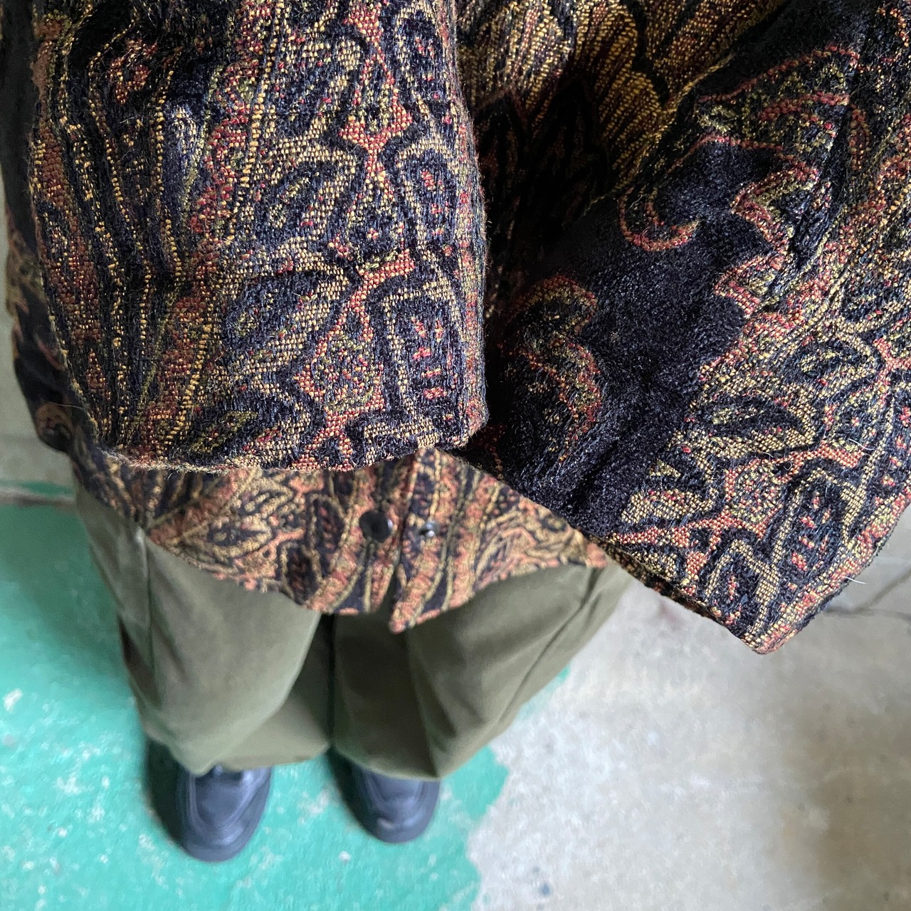 CRAFTED with love ジャガード デザイン ジャケット レディースM 古着 