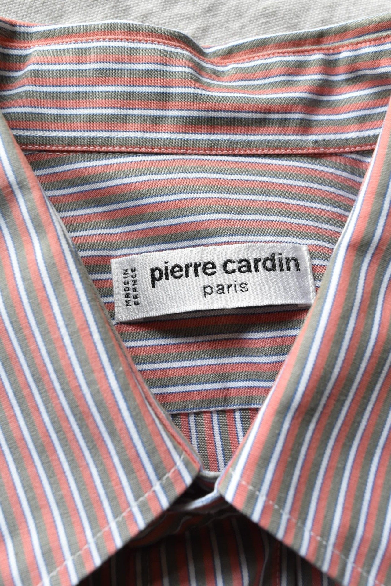 “PIERRE CARDIN” Orange line S/S France made shirt