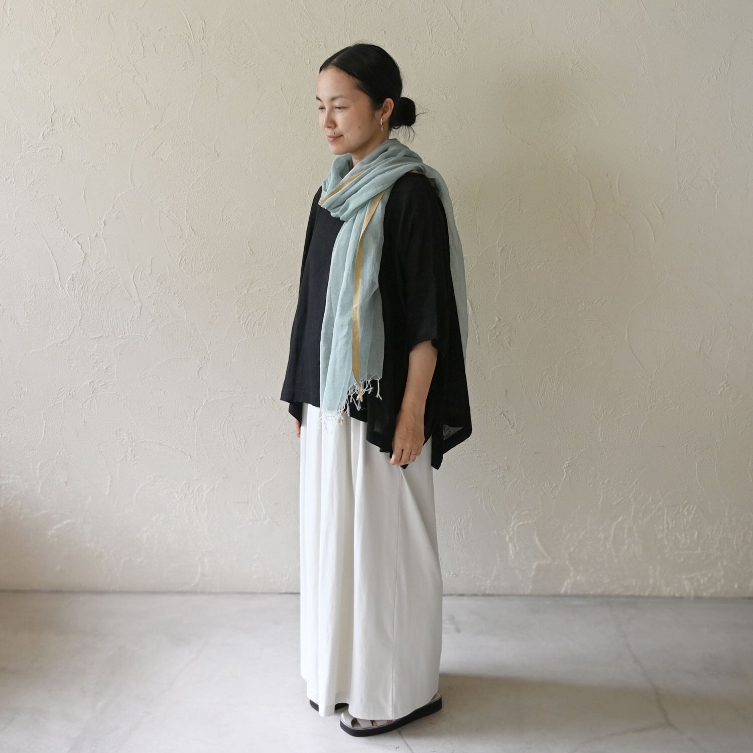 【sisam】フワリストール|手織オーガニックコットン