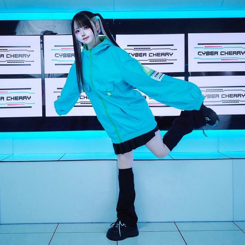 4POCKET CYBER EMERALD WINDBREAKER | cybercherry
