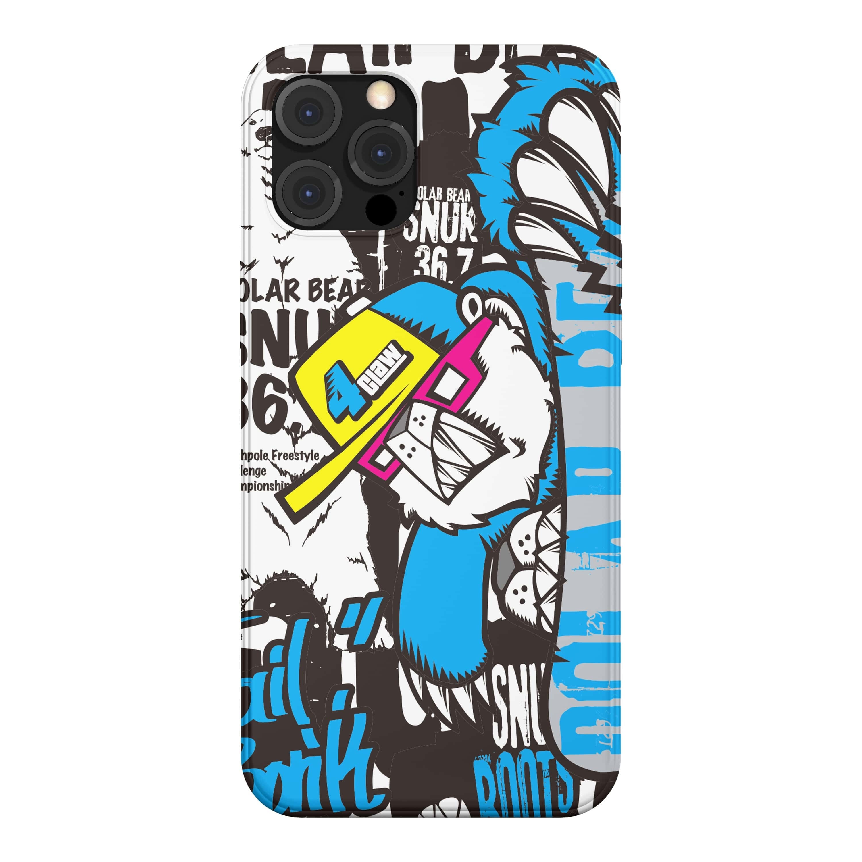 韓国 スマホケース [SNUK] スノーボード Xスポーツ graffiti アート デザイナーズ iPhone Android 携帯カバー  ウィンターファッション 白熊02 (SN03) アイフォン ギャラクシー Galaxy | 韓国スマホケース専門店『korean case』