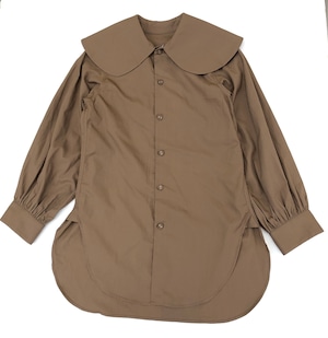 【21AW】GRIS ( グリ )Puritan Collar Shirt［XL］Umber シャツ