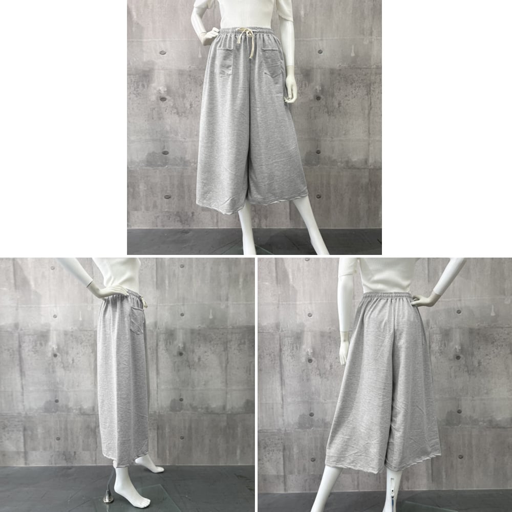スウェット ワイドパンツ レディース 春夏 韓国 ゆったり リラックス