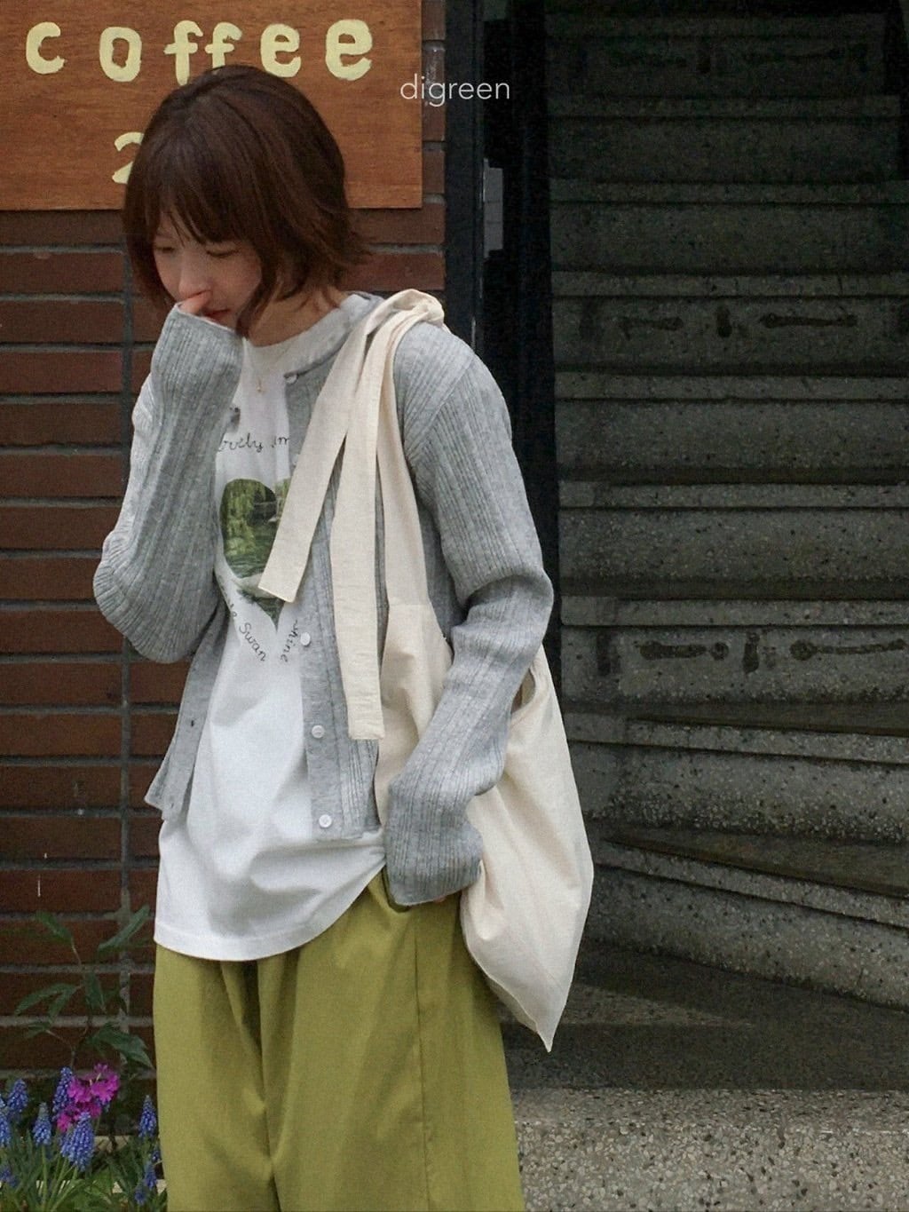 【即納/adult free】ピュアスワンTシャツ/ digreen