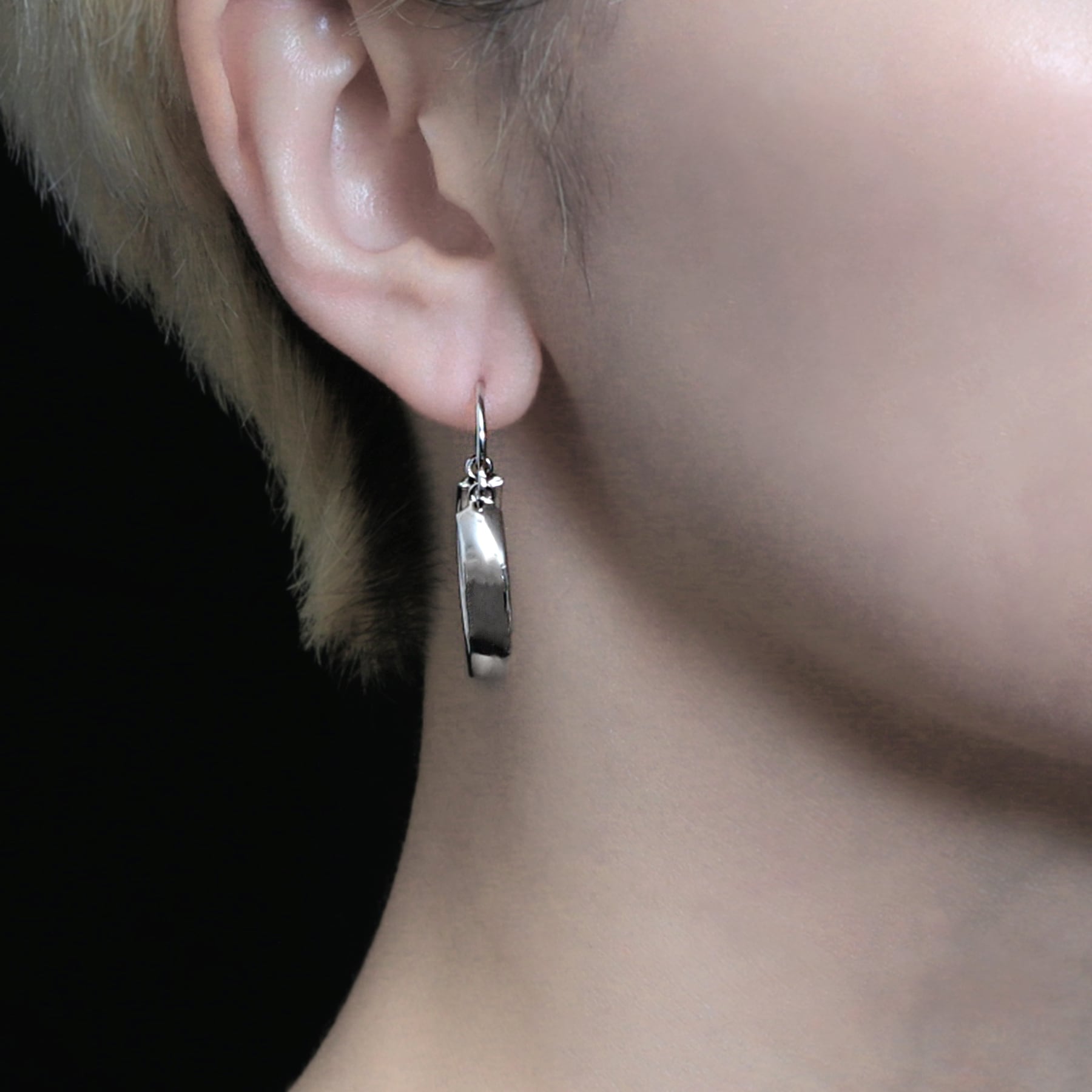 circle hoop earing(pierce) [figur2] / YJE95010411R | YArKA official