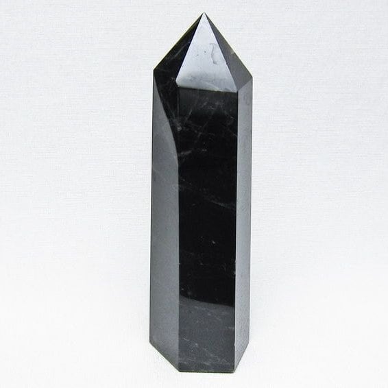 モリオン ポイント 黒水晶 六角柱 置物 一点物 152-4407