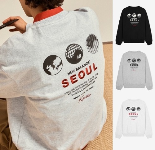 【New Balance】UNI NB Seoul Global Exclusive Sweat (SEMI OVER FIT)