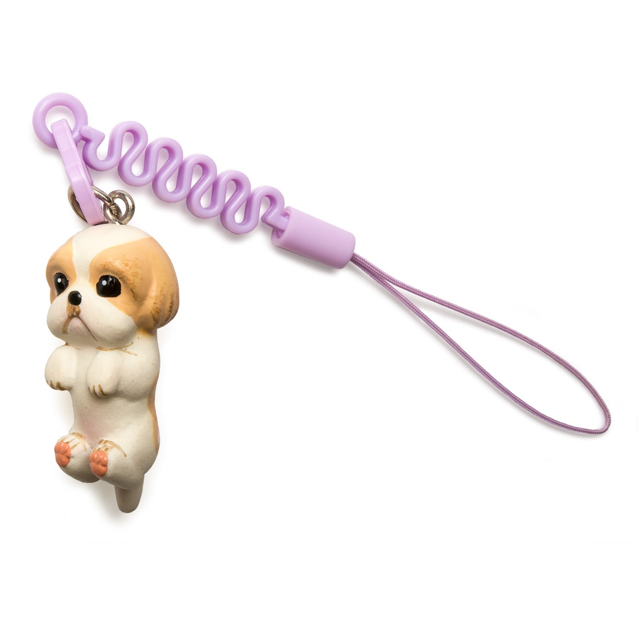 お犬様 vol.2 Shih Tzu シーズー ゴールドホワイト プチコード 松葉紐 ストラップ MS-5001