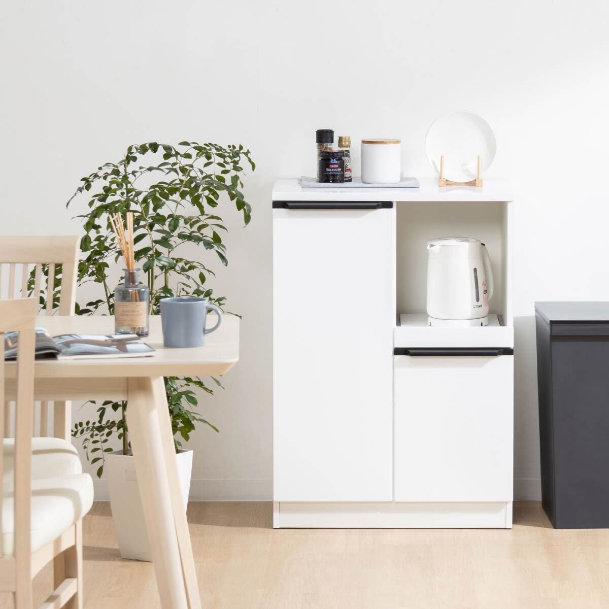 キッチンカウンター 60センチ 食器棚 モダン 幅60cm セラミック