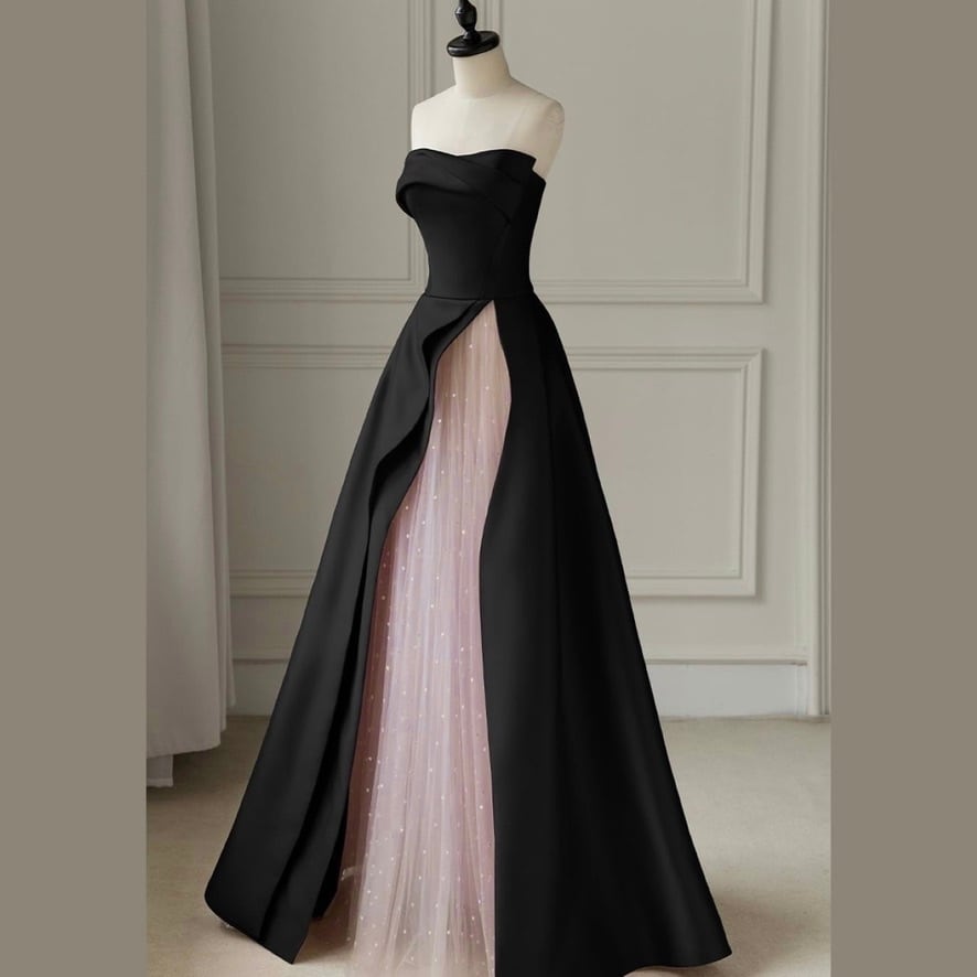 ツーカラーチューブトップドレスDR 1223