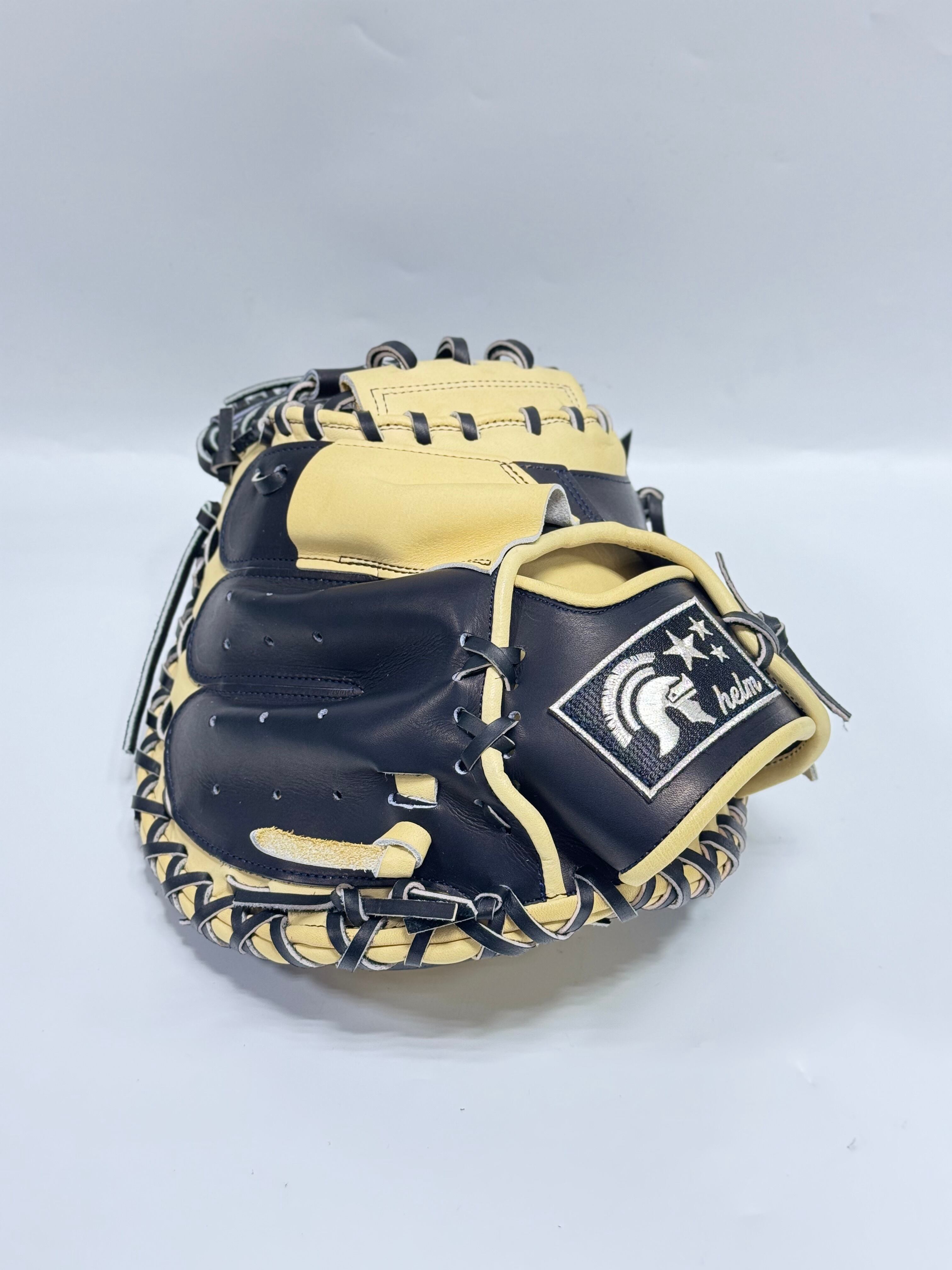 helmｰヘルム 軟式仕様ミット 限定キャッチャーミット キャメル/N