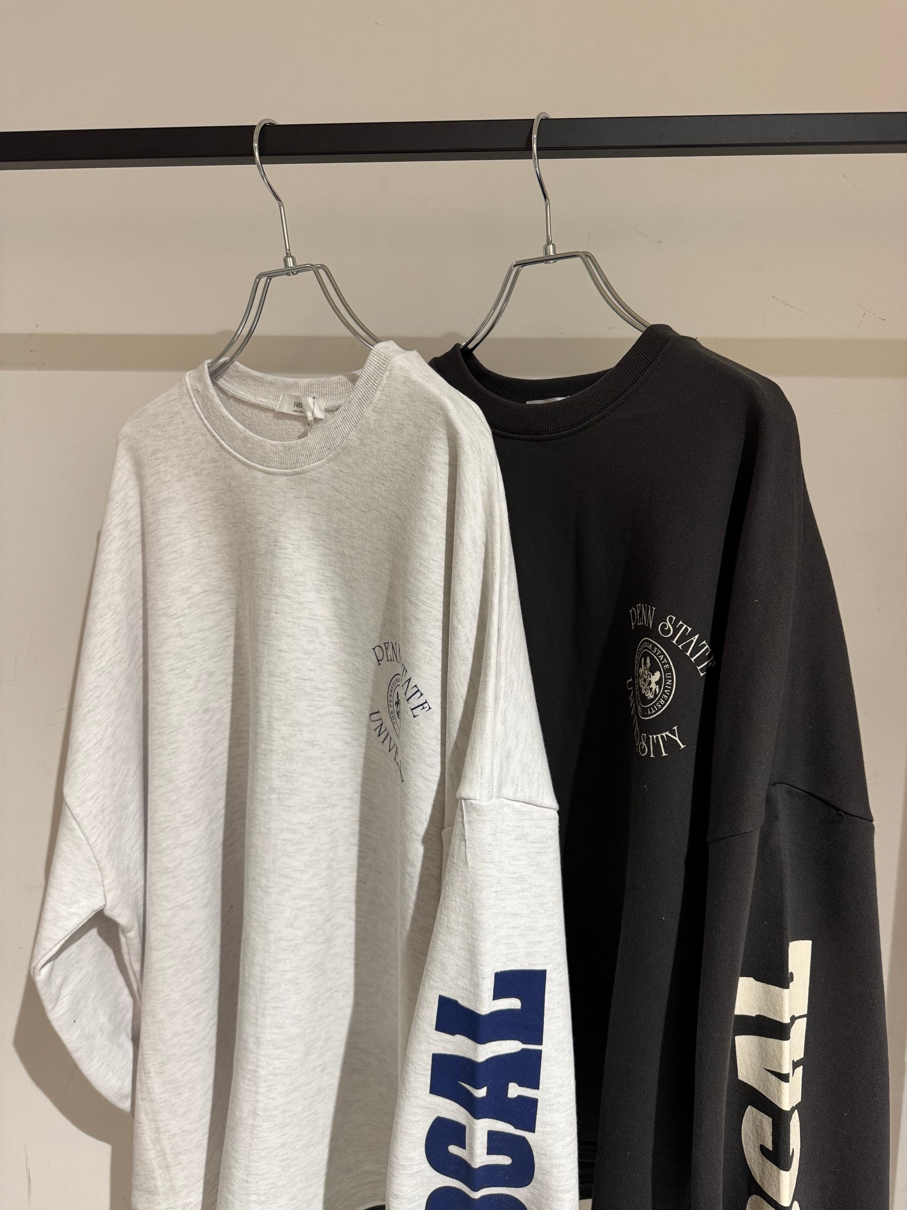 logo sweat like long T-shirt