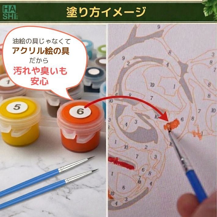 数字 塗り絵『ヨーロッパ海辺の街』フレーム付き（組立不要） ナンバー