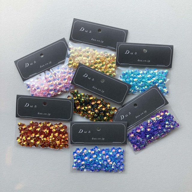 〈再入荷〉カラー小花スパンコールパックS（5mm）