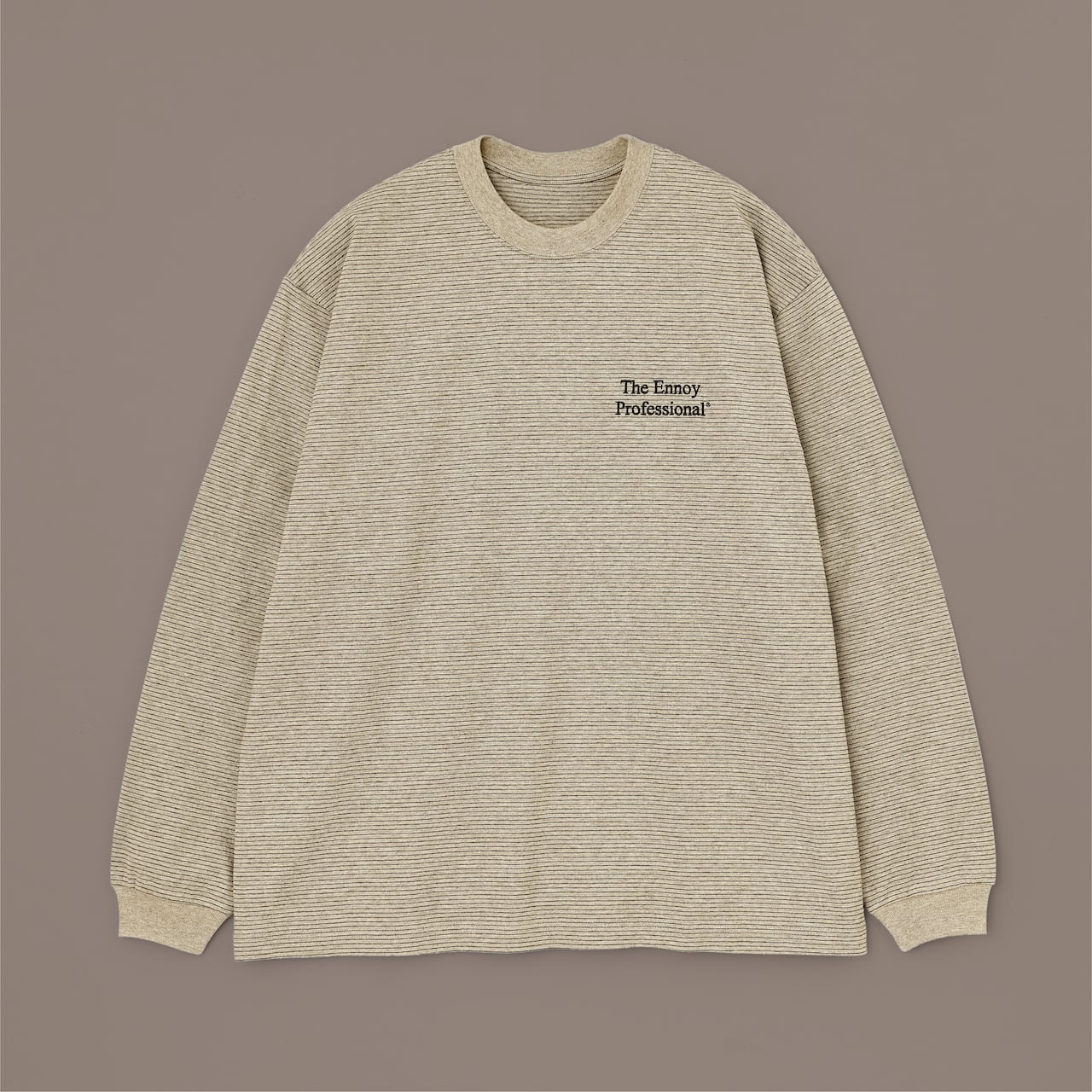 ENNOY L/S BORDER T-SHIRTS NAVY M-