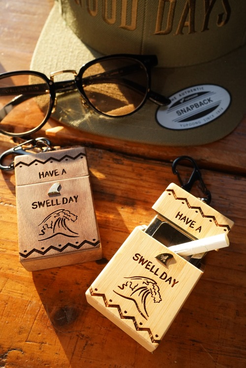 Wood portable ash tray