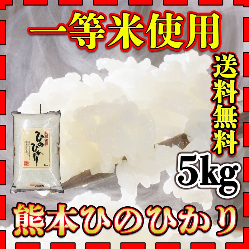 お米 米 5kg 白米 送料無料 一等二等米使用 熊本県産 ひのひかり 令和7