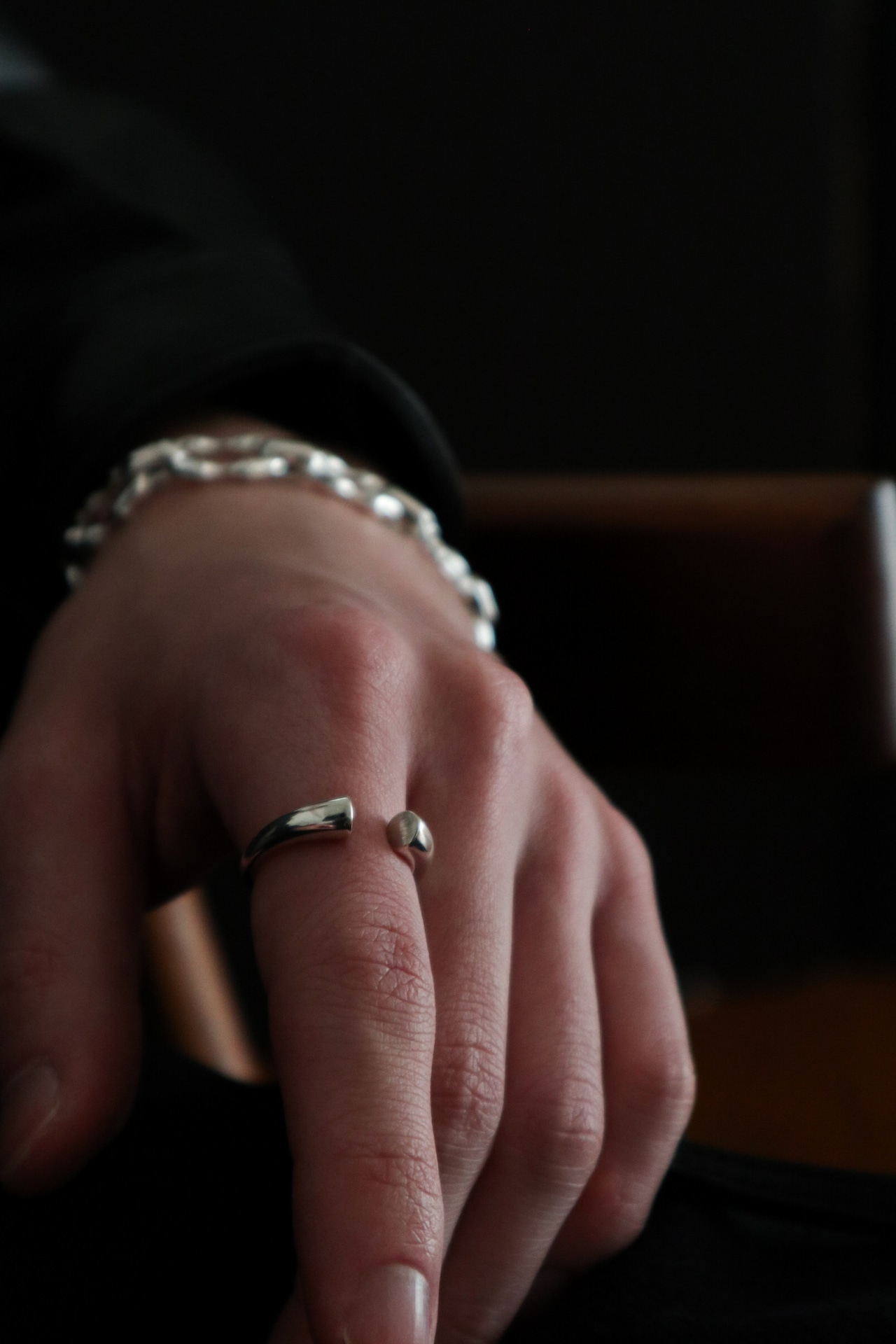 Silver925 Curve Ring “Airé”