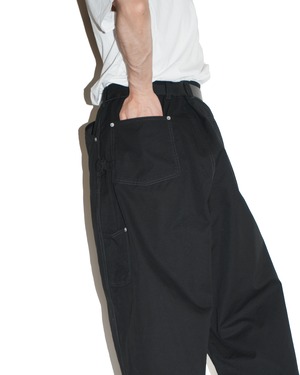 refomed "FRESH MAN DOUBLE KNEE PANTS〔BLACK〕"