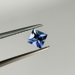 タンザナイト プリンセスカット 4.0x4.0x2.9mm, 0.33ct, タンザニア産