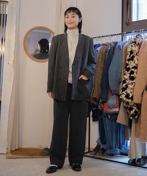 【送料無料】"TRUSSARDI"striped jacket and pants