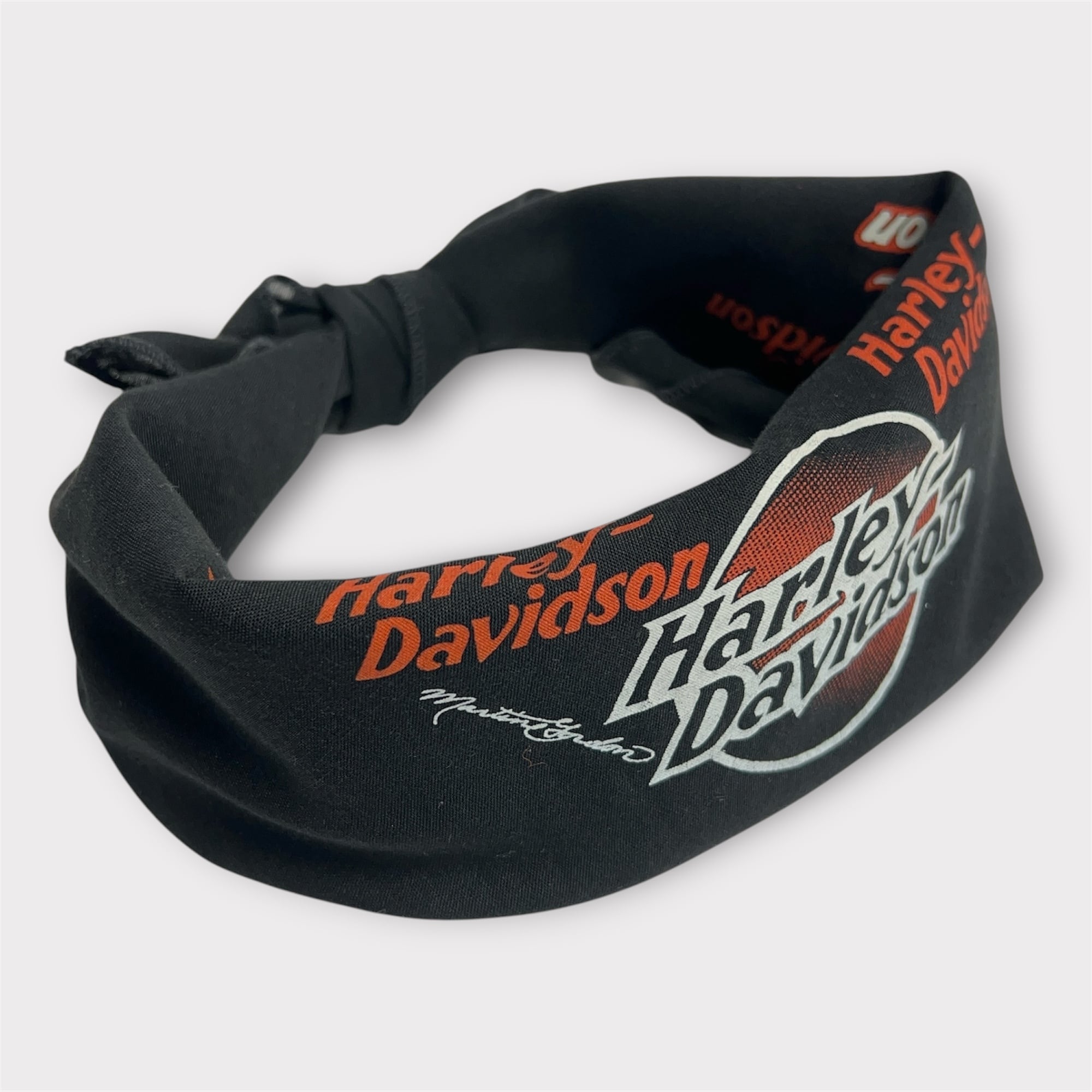90's~ Harley-Davidson BLACK BANDANA 90年代 00年代 ハーレー