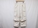 DIGAWEL” Field cargo pants (garment dye) Ivory”