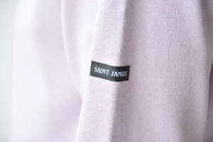 セントジェームス SAINT JAMES 無地ボートネックシャツ(OUESSANT)PARME T1【レターパックプラス可】