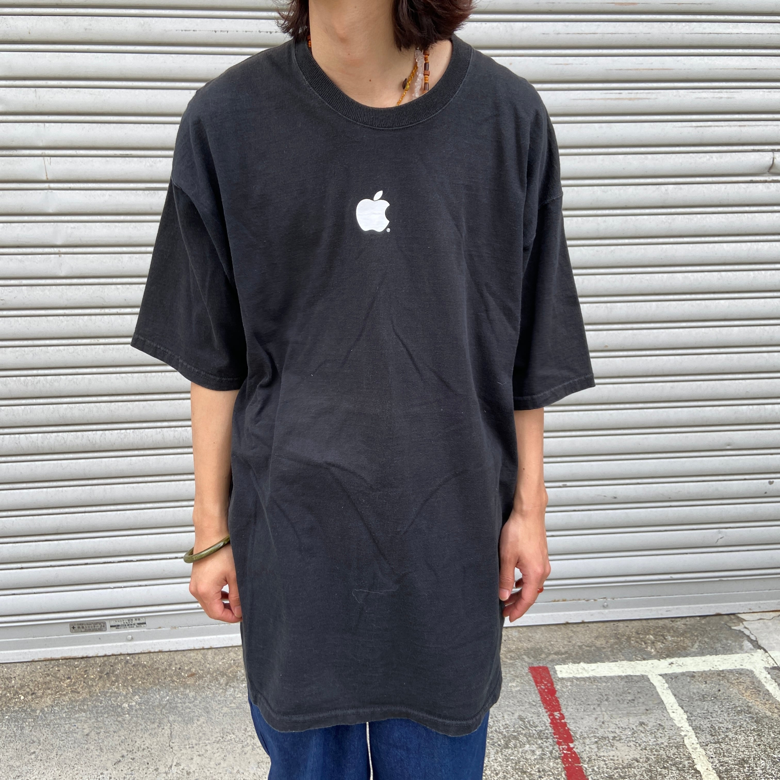 送料無料』apple社 Mac 企業ロゴTシャツ アップル マック 黒 00s ...
