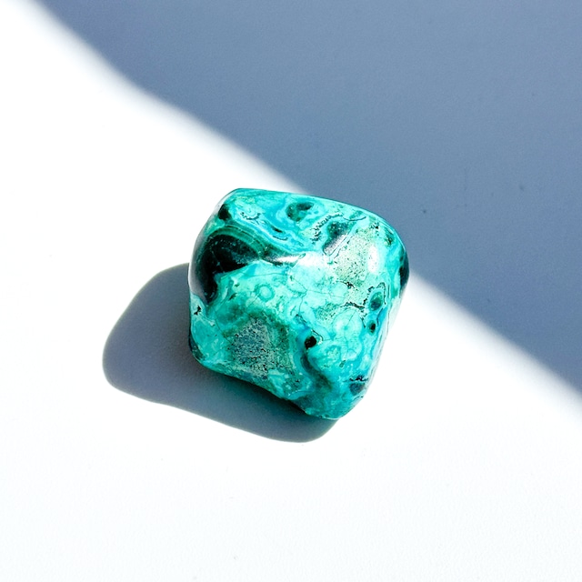 マラカイト with クリソコラ（マラコラ） タンブル31◇ Malachite with Chrysocolla ◇天然石・鉱物・パワーストーン・インテリア