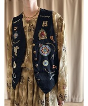 80-90s CAROL HORN vintage vest-4872-9