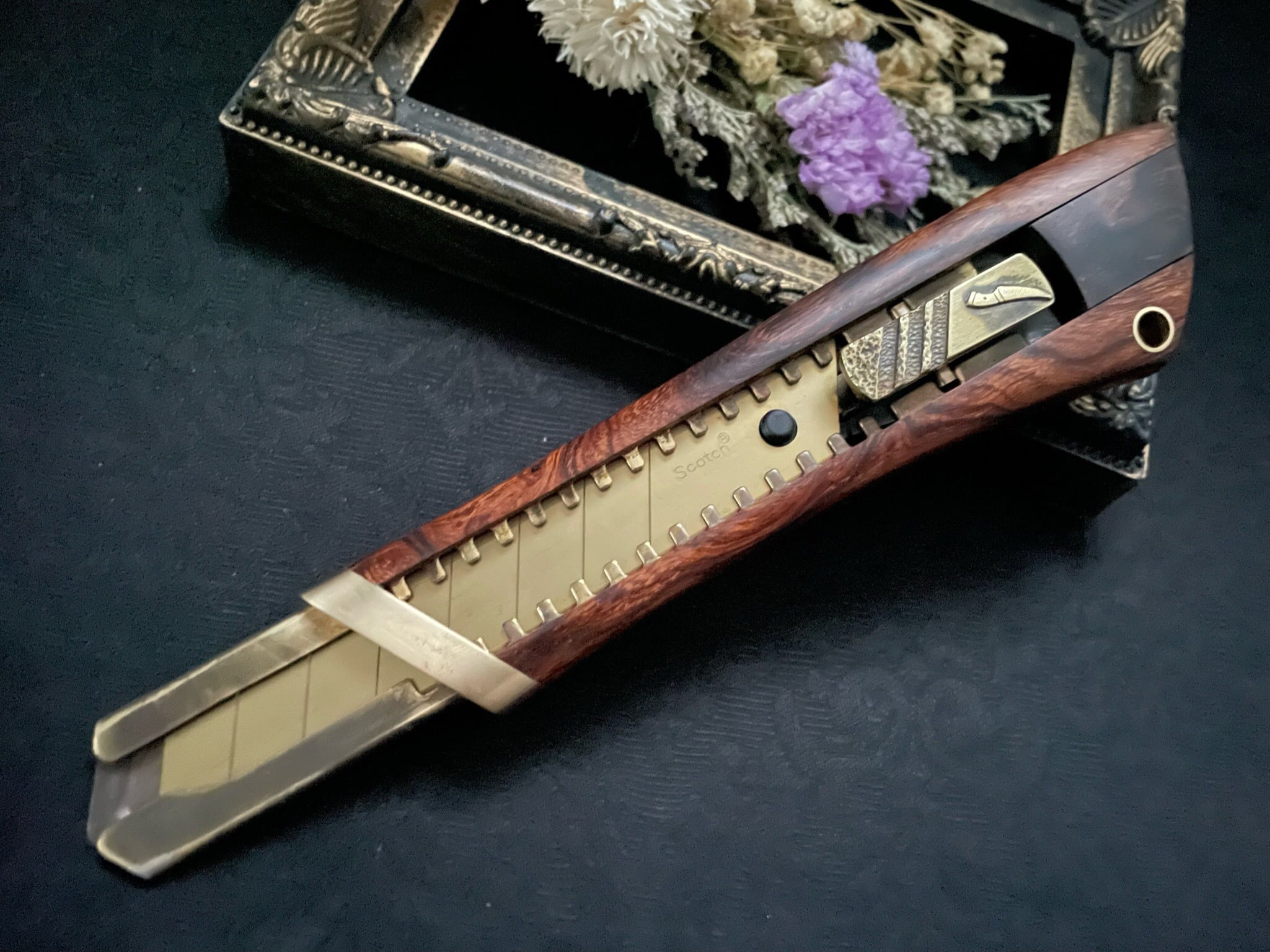9:デザートアイアンウッド L型木製カッターナイフ(フルカスタムモデル