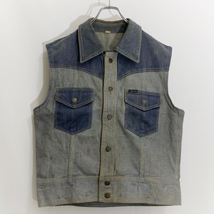 70s 70年代　デニム　ベスト　デニムベスト　ヴィンテージ  ビンテージ