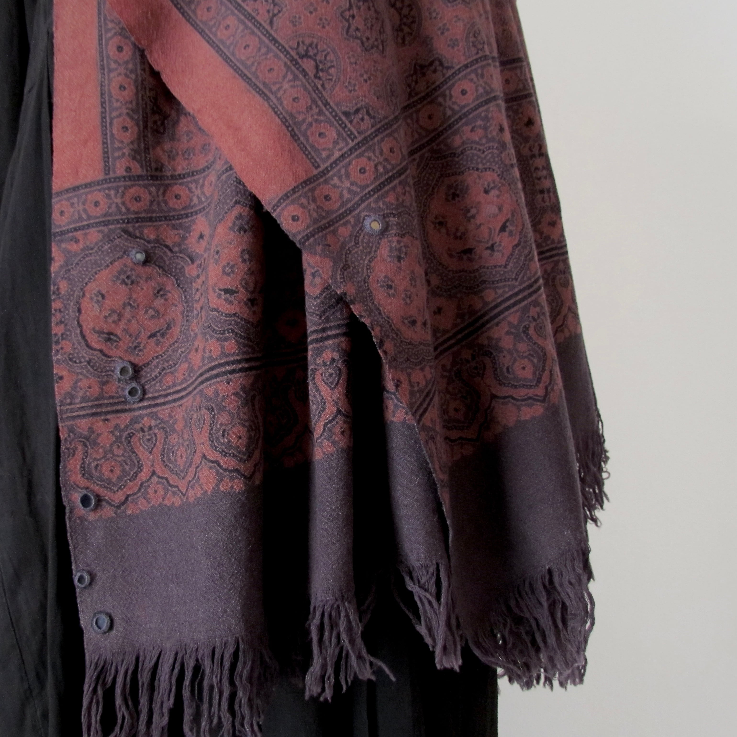 アジュラック ラック染 ウール 大判ショール | flower of trip