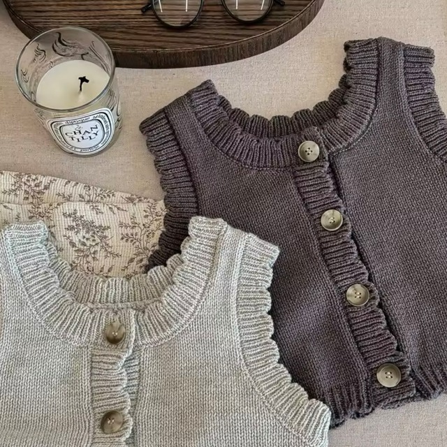 【取寄】着回しに大活躍させたいシンプルおしゃれなニットベスト