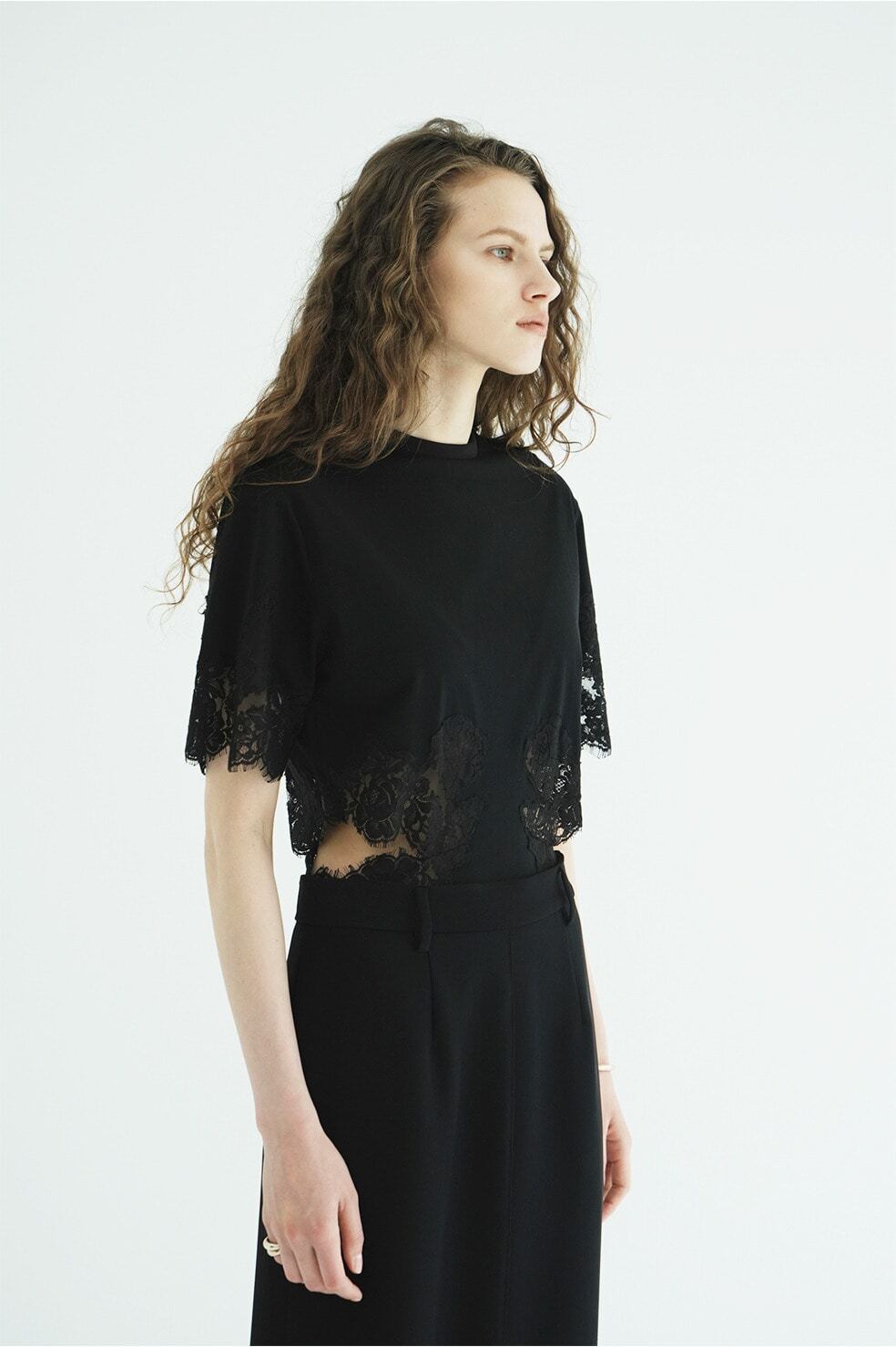 CLANE SIDE LACE CUT OUT BODYSUITS | FLICKA ASHIYA
