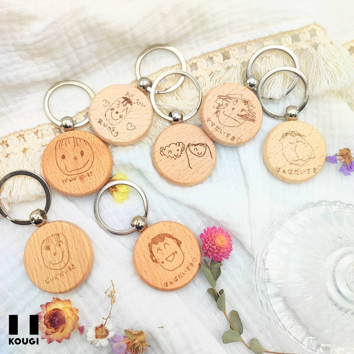 敬老の日ギフト♡似顔絵キーホルダー 似顔絵キーホルダー】卒園・敬老の日、プチギフトに♡父の日・母の日