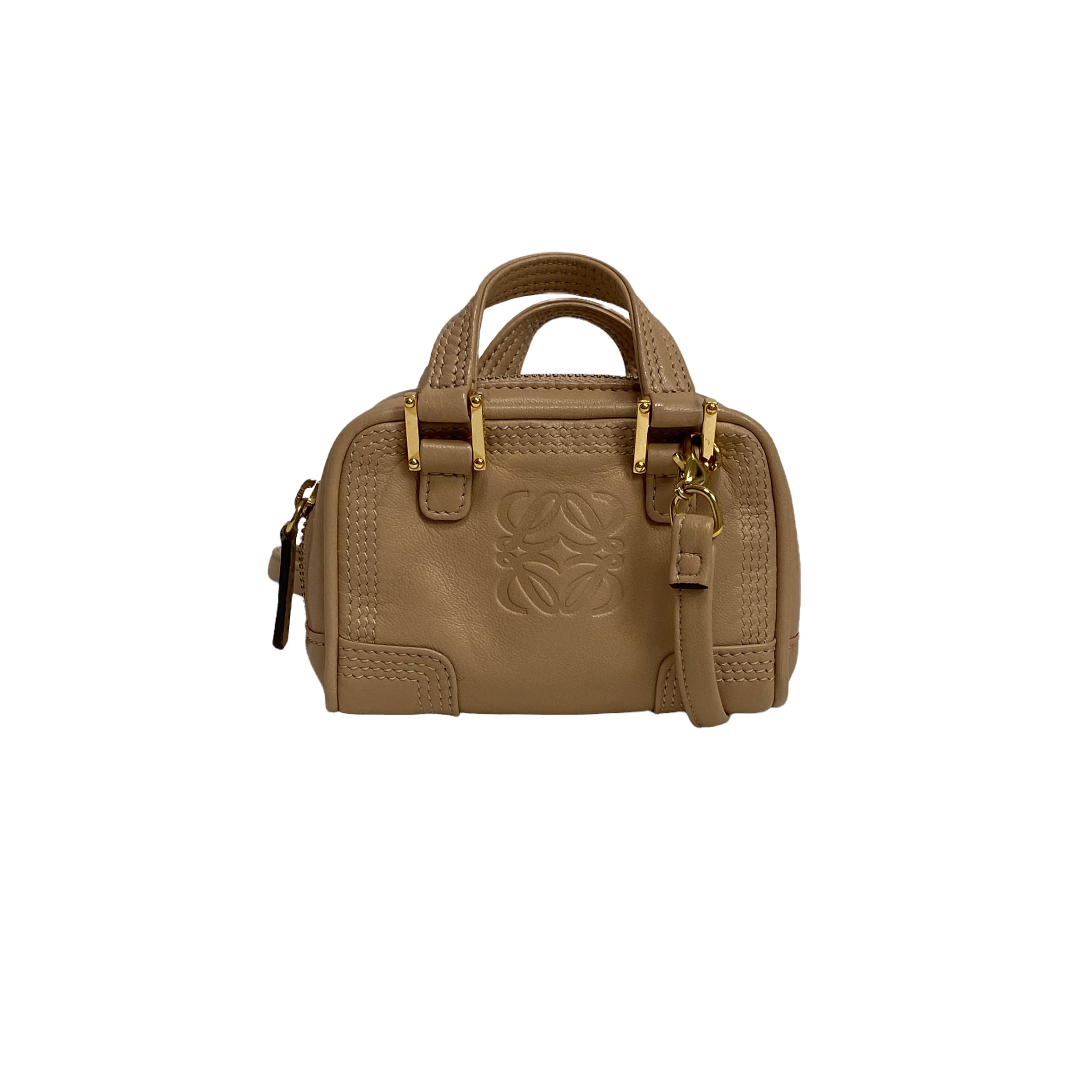 LOEWE ロエベ マイクロミニ アマソナ ショルダーバッグ レザー ベージュ 7769-202207 | rean powered by BASE