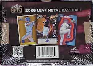 5 Autographed Cards - 2026 Leaf Metal Baseball Hobby Box｜1ボックス直筆サイン5枚保証 FACTORY SEALED