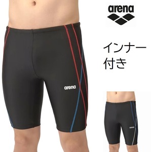 アリーナフィットネススパッツ水着[メンズ]AS5SWF63M ハーフレッグ