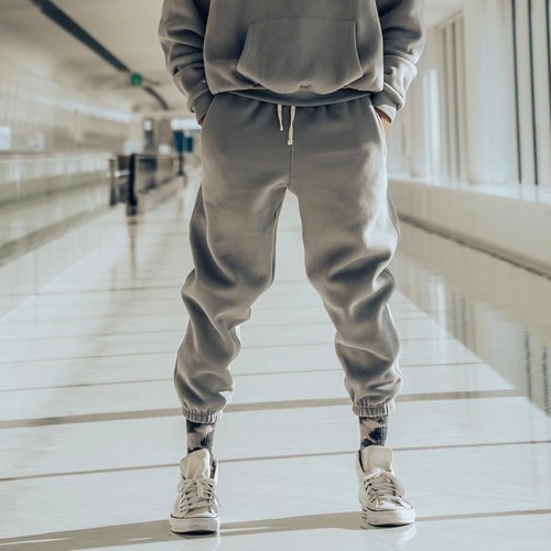 "Steady" Croped Jogger. (Gray)