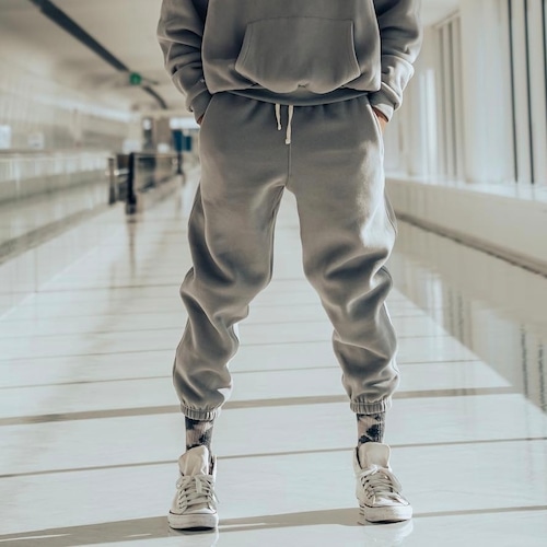 "Steady" Croped Jogger. (Gray)