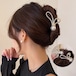 【日本倉庫即納】 パールヘアクリップ まとめ髪 韓国風
