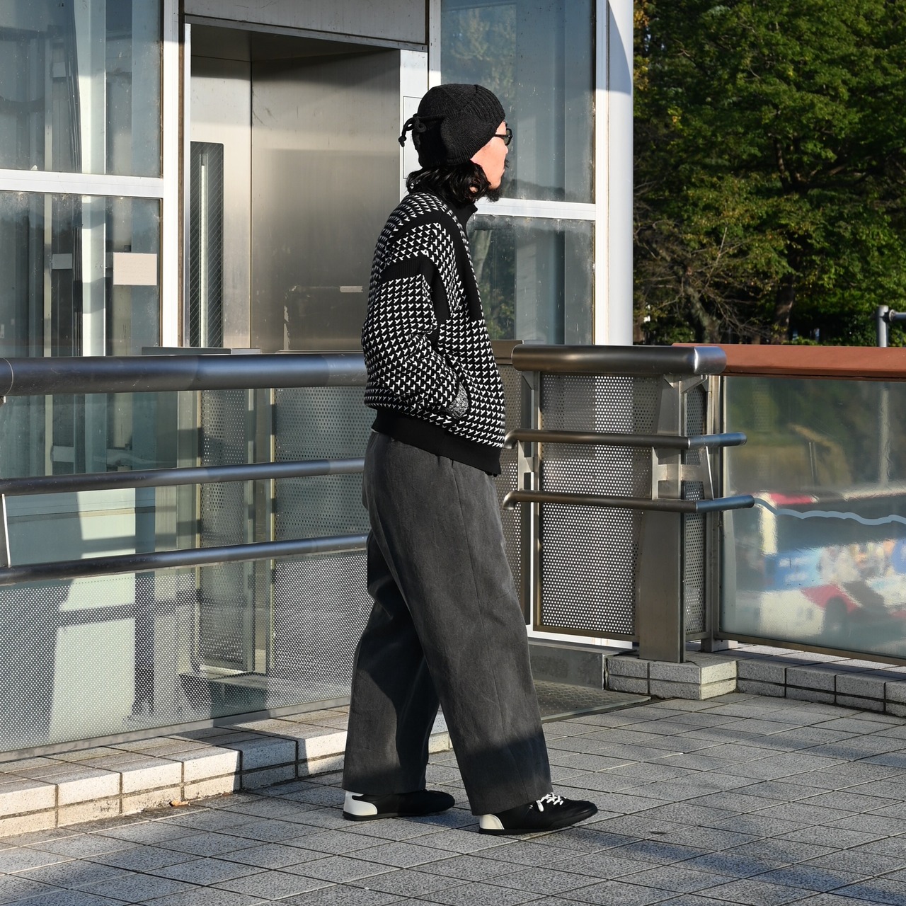 YASHIKI / GANKO別注 Shinsetsu Drivers Knit 自由にコーディネート