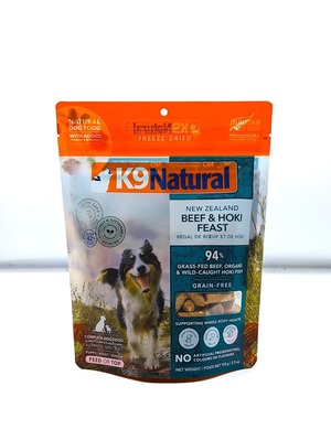 K9 Natural（K9 ナチュラル）フリーズドライ　ビーフ＆ホキフィースト　100g