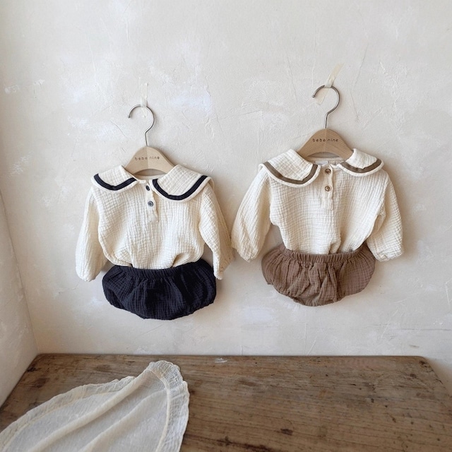 【BABY】セーラー襟セットアップ